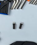 Spring Loaded Cabinet Door Repair Pins Kit For Cabinet Door Hardware Easy No Fuss Install Plastic And Metal Pins With Damper Function For Smooth Precise Fit On Furniture, black and silver pins