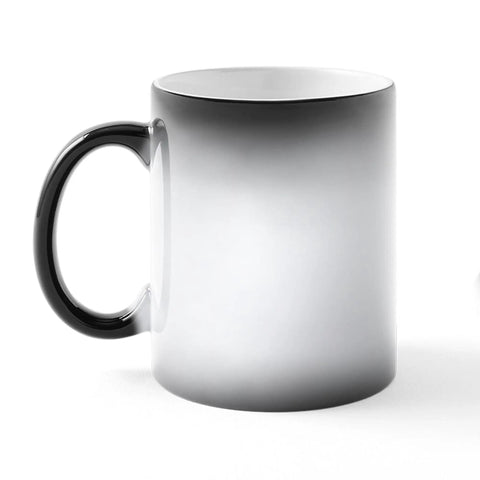 Fresh Golf Cart Magic Mug For Real Golfers Heat Changing Ceramic Coffee Cup 11 Oz in matte black with sleek design.