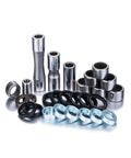 OEM Grade Linkage Bearing Rebuild Kit For Suzuki Suspension With All Needle Bearings, Collars, Pins And NBR Dust Seals shown