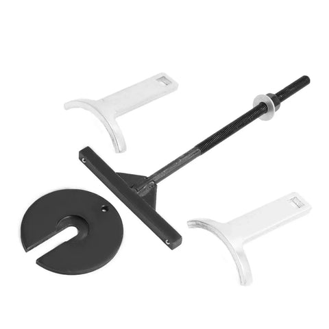 Two Leg Handy Automatic Transmission Clutch Spring Compressor Kit components displayed on white background.