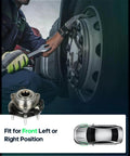 Mechanic installing Front Hub Assembly with Wheel Bearing Replaces OE513188 for Chevrolet Trailblazer 2002-2009, GMC Envoy.