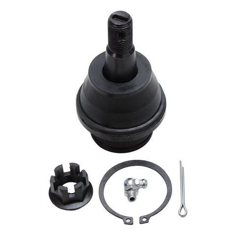 2 Front Lower Ball Joints Replacement For Chevy Silverado 1500 1999-2016 Set, Heavy Duty Ball Joint Kit For Improved Steering And Ride, Direct Fit, Durable Suspension Upgrade. Black steel front lower ball joint kit with ring and cotter pin