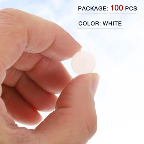 Premium 100 Pack PP Plastic Bearing Balls 12.7mm White Solid Precision Bearings For DIY Projects Home Machining And Smooth Sliding Hardware For DIYers And Hobbyists, held by hand