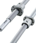 Heavy Duty Stainless Steel Lead Screw With Rotating Nut And 25mm Ball Screw For Linear Guide Systems High Precision Ballscrew 2525 Grinding Screw Industrial Grade Motion Component For CNC Machining And Robotics, shown with rotating nut