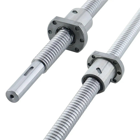 Heavy Duty Stainless Steel Lead Screw With Rotating Nut And 25mm Ball Screw For Linear Guide Systems High Precision Ballscrew 2525 Grinding Screw Industrial Grade Motion Component For CNC Machining And Robotics, shown with rotating nut