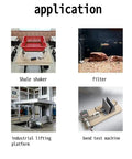 DIY Electric Reciprocating Linear Actuator applications: shale shaker, filter, industrial lifting, bend test machine.
