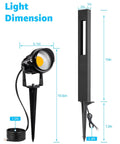 Dimensions of 12 Pack Low Voltage Pathway Lights With 4 Spotlights Landscape Kit For Path Garden Yard And Patio Black Cast Aluminum