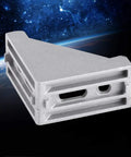 Heavy Duty Aluminum Alloy L Shape Corner Bracket Right Angle Brace 58x58mm with reinforced design against starry background