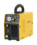 HYC410 110V Plasma Cutter, 35 Amp Air Plasma Cutter for Metal with yellow casing and control panel, portable design