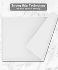 Silicone Coffee Mat 12 By 19 Inches, Waterproof Raised Edge Bar Mat with strong grip technology on marble surface.