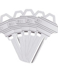 Premium Copper Blank Key Set Of 50 Uncut Keys For Home And Pro Use, SC1 keys fanned out, durable structure for locksmiths.