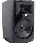 Front view of a black Two 8 Inch 2 Way Active Studio Reference Monitor with MkII Transducers Boundary EQ and Beefy Bass.