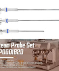 Premium Steam Probe Replacement Kit For Breville And Sage Dual Boiler Espresso Makers, with three metal probes for easy installation.