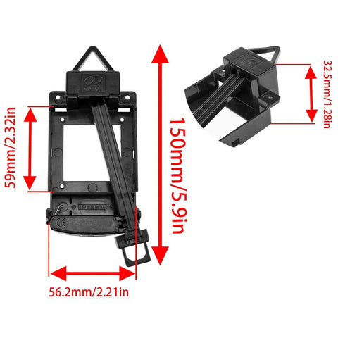 Black Plastic Pendulum Clock Drive Parts Replacement Kit For DIY Wall Clocks Without Movement dimensions
