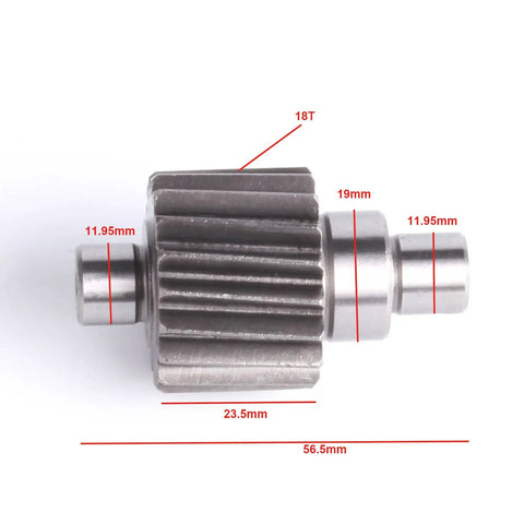18T gear from Beefed Up Final Drive Gear Set For GY6 Engines With 2.555 To 1 Ratio 18T 46T Upgrade For 139QMB 139QMA 147QMD Scooters Mopeds