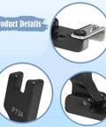Pro Grade Multifunction Hem Guide Presser Foot For Sewing Machines Durable Black Steel Attachment Delivers Smooth Even Hemming On Thin Fabrics And Lace Perfect For Home Sewing Projects And Small Garment Factory Work, black steel P73A presser foot