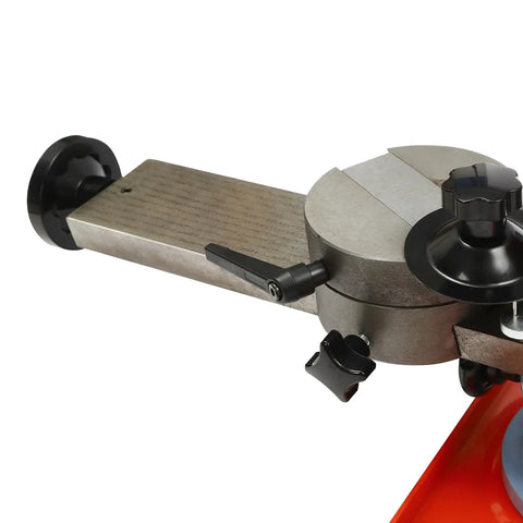 Close-up of Circular Saw Blade Sharpener 370W Angle Mill Grinder With Water Cooling Tank, showcasing precision alloy edge restorer.