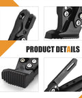 Adjustable Motorcycle Kickstand Built For Real World Rides, Heavy Duty Aluminum Alloy Universal Parking Stand details close-up