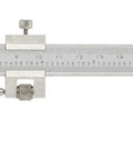 Vernier Caliper 0 To 6 Inch (0 To 150 Mm) Measuring Range Satin Chrome Stainless Steel With Fine Graduation. Tool on a white background.