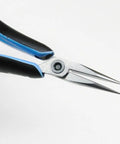 Smooth Jaw Snipe Nose Pliers for Jewelry Making and Crafting, 6.24 inch length, 0.8mm tip, ergonomic Micro-Touch handles