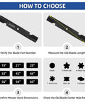 Guide to choose 52 Inch Mower Blade Replacement 3 Pack Fits Scag Tiger Cub Wildcat Ferris Husqvarna Toro.