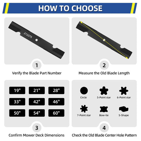 Guide to choose 52 Inch Mower Blade Replacement 3 Pack Fits Scag Tiger Cub Wildcat Ferris Husqvarna Toro.