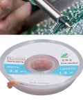 Desoldering Solder Wick Braid For Easy PCB And BGA Cleaning, 3.5 Millimeter Wide By 1.5 Meter Long, Five Piece Wick Set, copper wire visible.