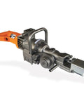Heavy Duty Rebar Cutter And Bender with a 10 Amp Motor, designed for cutting and bending 5/8 inch rods, durable steel construction.