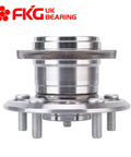Rear Wheel Hub Bearing Assembly For 2001 2002 2003 2004 2005 RAV4 AWD, 5 Lug, side view, showing metal construction and bolt pattern