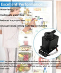 Ice Maker Recirculation Pump Water Assembly Kit Fixes Low Ice Production And No Ice Issues Improves Water Flow Over Evaporator Plate To Build Solid Ice Cubes For Your Home Fridge black pump