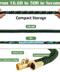 Expandable 50ft garden hose from 5 Gallon Nursery Pots 20 Pack With 50 Foot Garden Hose And Spray Nozzle Plus 3 In 1 Soil Tester