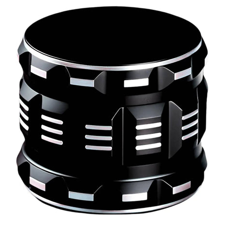 2.5 Inch Zinc Alloy Grinder with Magnetic Lid and Diamond Sharp Teeth No Screen Design for Pepper Salt and Coffee Beans