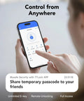 App interface on phone for Smart Fingerprint Door Lock With Keypad For Front Door, Childproof Deadbolt To Prevent Escape, IC Card Access.