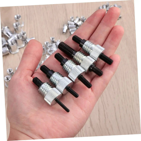 86 Piece Heavy Duty Rivnut Tool Kit With Metric Rivet Nuts And Threaded Inserts For Auto Repair DIY Projects Featuring Non Slip Handle And Carrying Case M5-M8 inserts in hand
