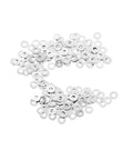 Metal washers from 200-Piece Eyewear Repair Kit With Metal Spacers And Washers For Quick Eyeglass Frame Repairs Rimless Glasses Gaskets