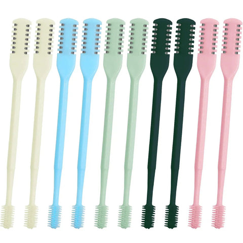 2-In-1 Nasal Hair Cutter With Double Sided Nose Hair Knife For Men And Women, multiple colors, ergonomic grip, silicone brush