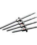 Four SFU1204 Ball Screws for Automation Equipment Up To 3 Meters, showing precision linear motion components in steel