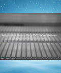 Commercial Reach In Freezer With Solid Swing Door Keeps Things Frosty Down To Ten Below Zero Fahrenheit R290 Hydrocarbon Compressor Delivers Serious Cold And Lowers Utility Bills For Every Bustling Back Of House - close-up of adjustable heavy-duty PVC wire shelves.