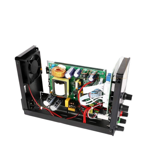 Adjustable Lab DC Power Supply 0 To 30V 0 To 10A Bench Regulated Switching PSU internal components with fan and circuit board