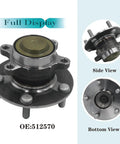 Rear Wheel Bearing and Hub Assembly 512570 Fits Honda Civic 2016 2021 and Insight 2019 2022 OEM Quality Wheel Hub Replacement