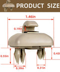 Sun Visor Clips Replacement Set For Audi Cars A1 A3 A4 A5 A6 Q3 Q5 TT S3 S4 S5 Allroad Beige ABS Interior Size Diagram