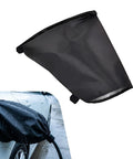 Drop In Ready Magnetic EV Charger Port Cover protects charging inlet from rain with durable black polyester material.