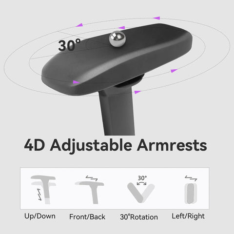 4D adjustable armrest of Gaming Chair With 4D Adjustable Armrests And A 170 Degree Recline, Next Level Comfort For Long Sessions And 320 Lb Capacity, High Back Ergonomic Computer Chair With Lumbar Support, Fabric Office Chair For Adults.