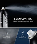 OMTech laser marking spray aerosol can, 13 oz, black finish, metal engraving fluid for CO2 laser engravers