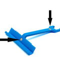 Magnetic PPC and PPF Clip Cleat Tool for 6 Inch Duct, durable metal with 16 gauge jaw, blue handle designed for seam welds in tight spaces