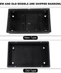 Comparison of new and old plastic box models for Arcade Cabinet Kit With Black Acrylic Panel And Case DIY Set Build Your Own Arcade Controller Box Replacement For Arcade Games Includes Screws Silicone Feet Plastic Box And Function Hole Layout For Start Coin And Buttons.