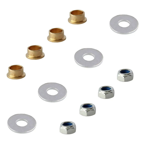 Door Hinge Pin And Bushing Repair Kit For 1999 Up GMC Sierra Silverado Chevy Truck SUV with zinc plated bushings and nuts