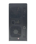 Back view of Heavy Duty Workhorse Eight Bay Thunderbolt 3 USB 32 Gen 2 RAID Enclosure with cooling vents and ports.
