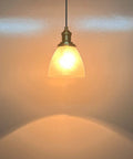Three Pack Hanging Kitchen Island Pendant Lights In Gold With Frosted Glass Shade, 6.5 Inch Wide, Brushed Brass Finish