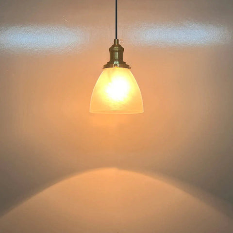 Three Pack Hanging Kitchen Island Pendant Lights In Gold With Frosted Glass Shade, 6.5 Inch Wide, Brushed Brass Finish